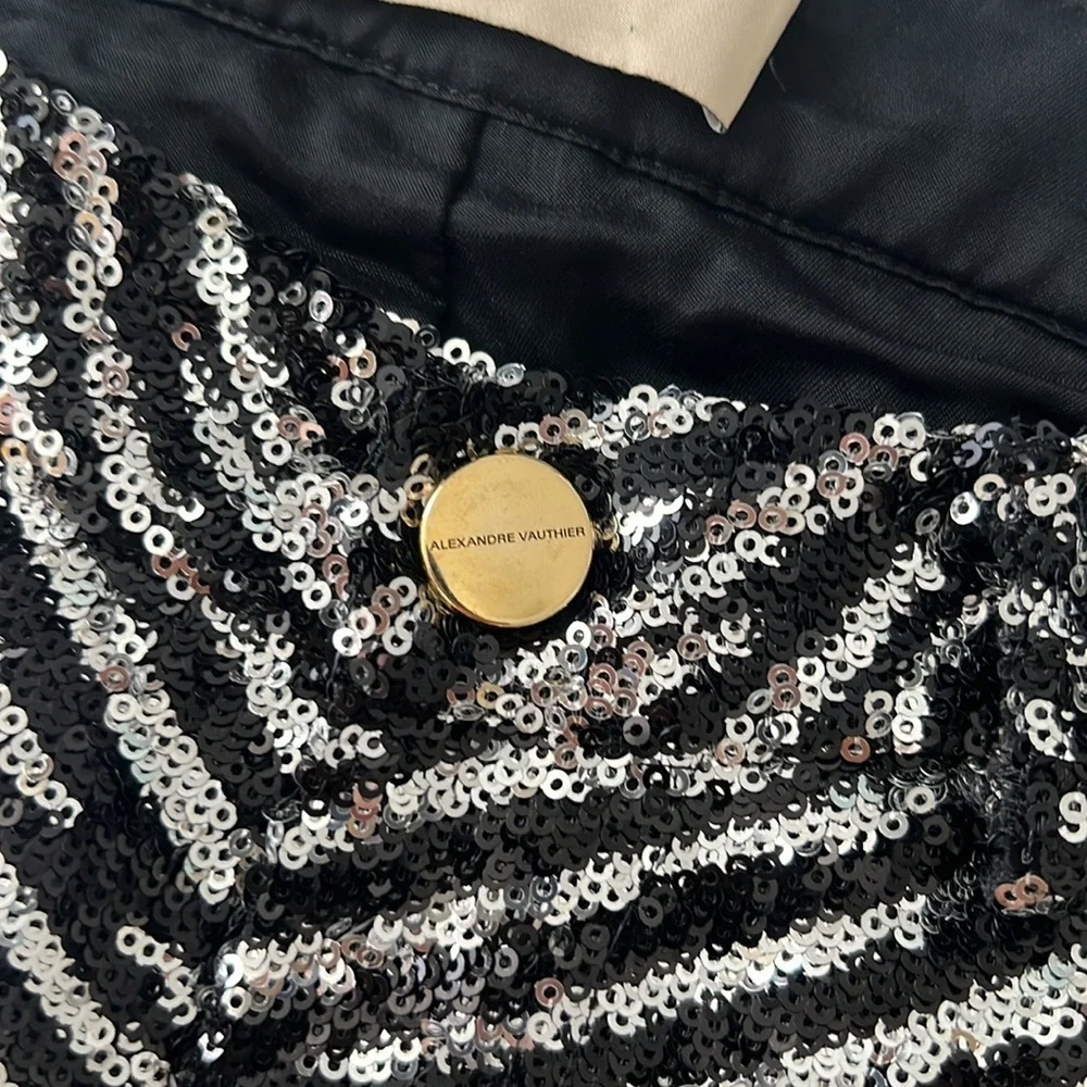 Alexandre Vauthier Sequin Mini Skirt – Size 36 (US 4)